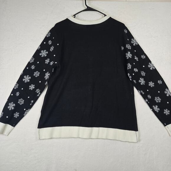 Christmas Holiday Ugly Sweater Cardigan Wine Boozey Fun Womens Sweater 0670 - Picture 2 of 10